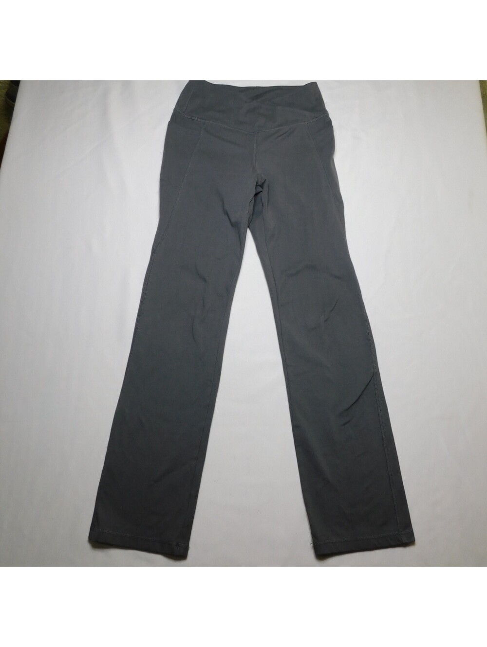 Jockey Women's Yoga Pants Size Small S Gray High Rise Bootcut Flare Athletic Ac